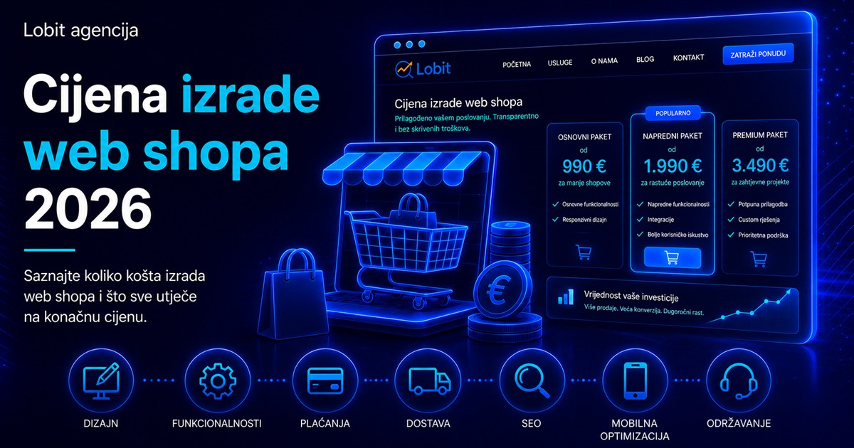Koliko košta profesionalna izrada web shopa 2026.